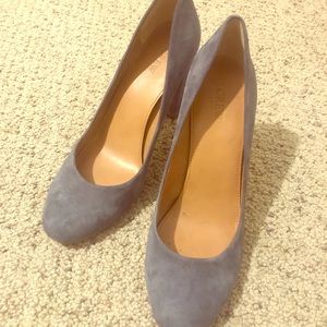 J. Crew Olive Suede Pumps